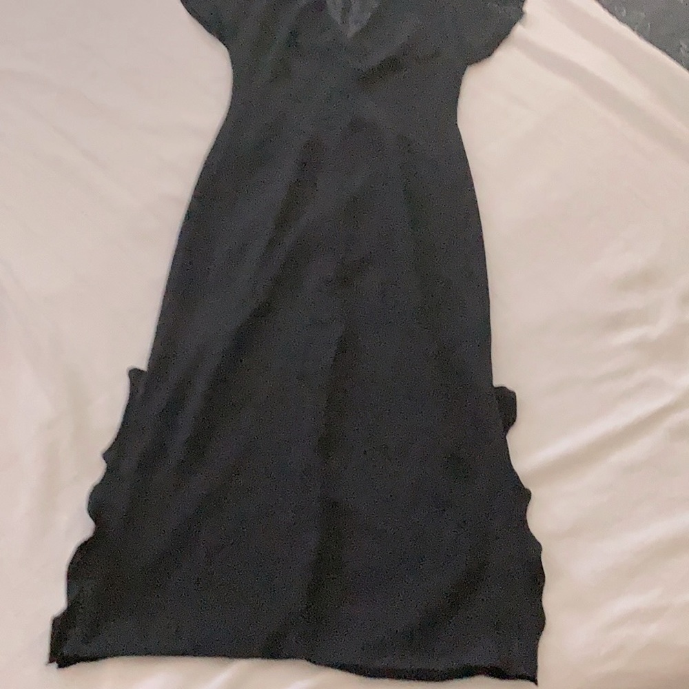Lined Maxi Dress with Ruffles